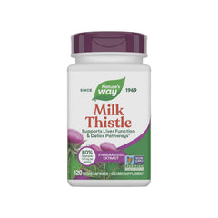 Nature's Way Milk Thistle bottle with 120 vegan capsules