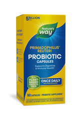 Nature's Way Primadophilus Reuteri bottle for daily digestive support.