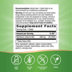 Nature's Way Riboflavin B2 packaging may vary