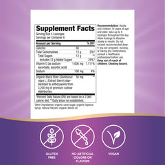 Side view showing packaging of Sambucus Immune Lozenges 3-pack