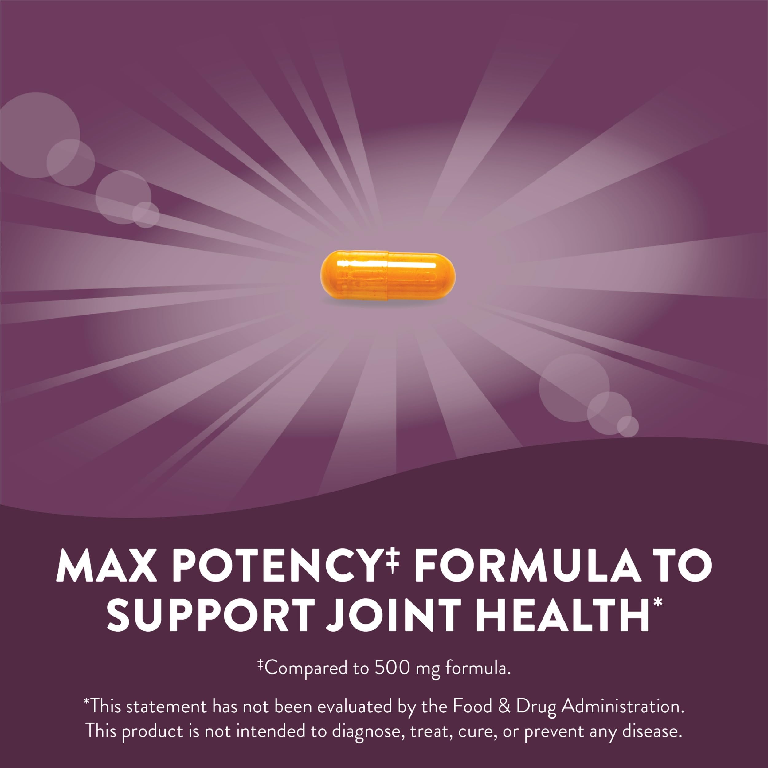 Label showing 95% curcuminoids on Nature's Way Turmeric product