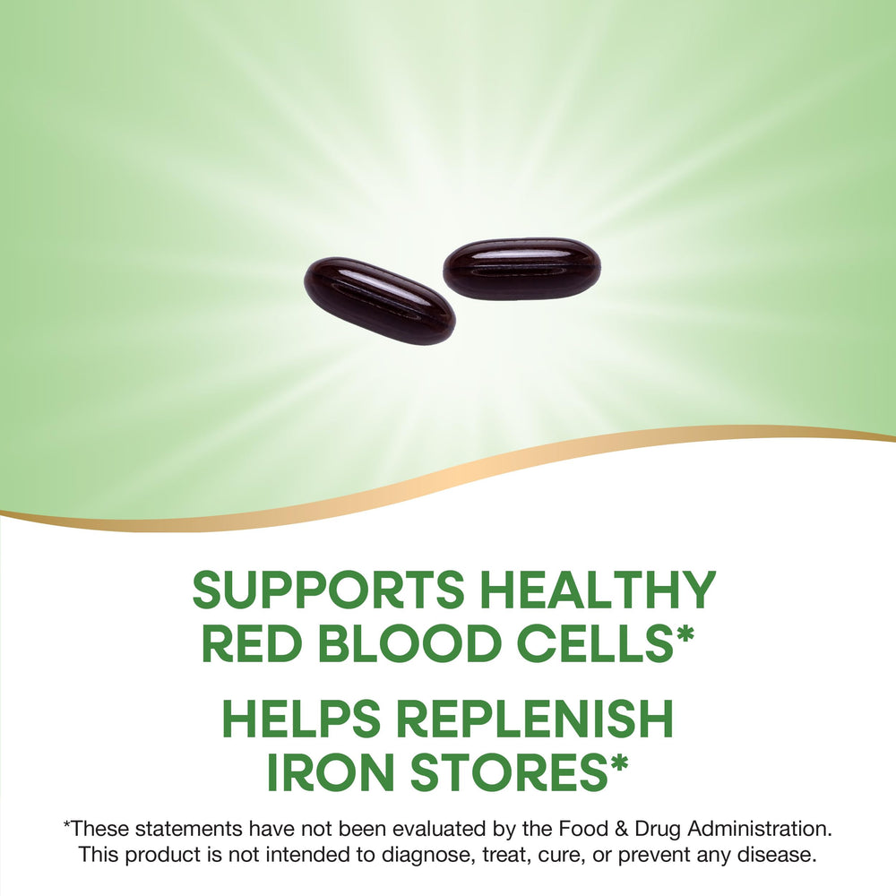 Gluten-free badge on Nature’s Way Ultimate Iron packaging