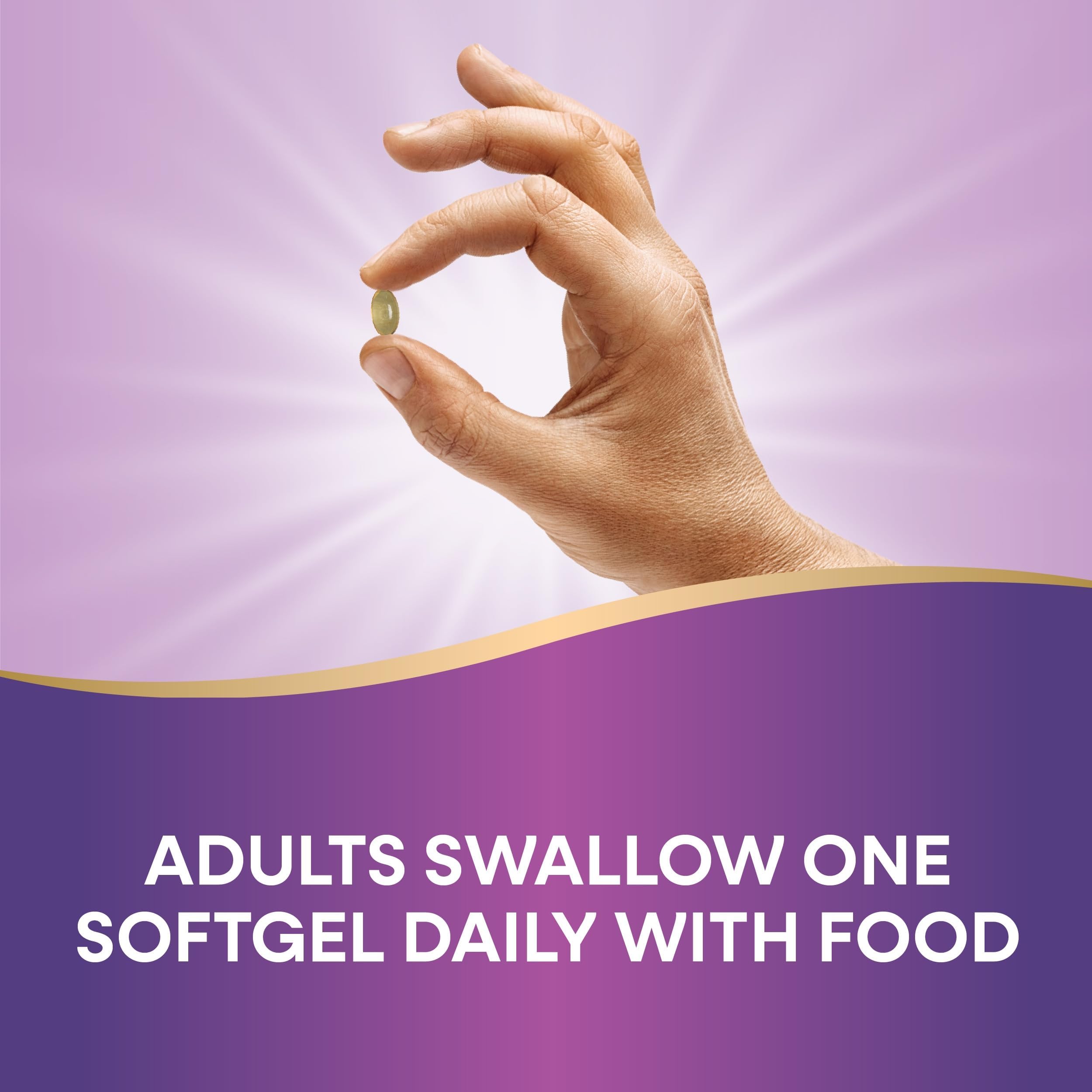 Nature's Way Vitamin D3 softgel open bottle for easy access