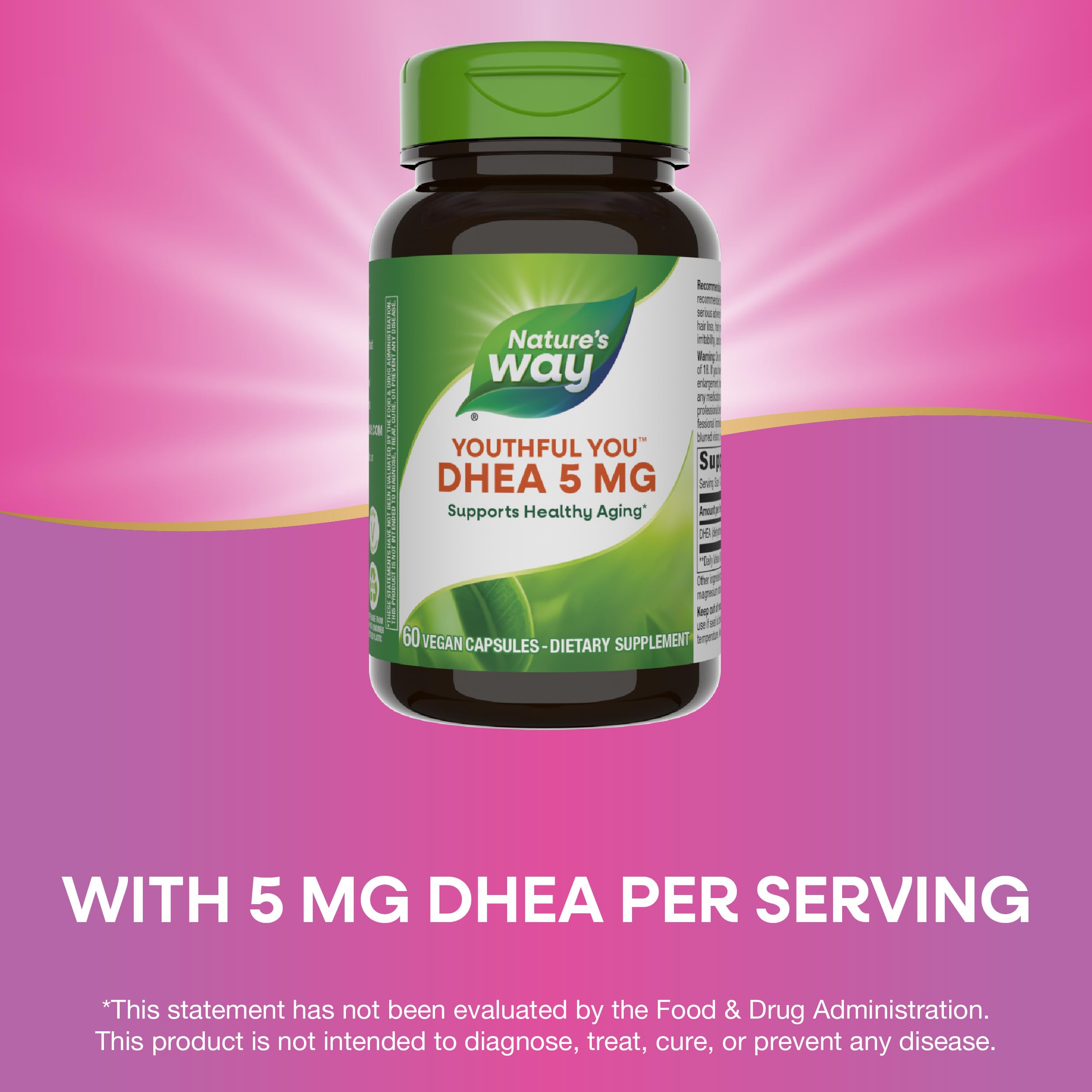 Nature's Way Youthful You DHEA 5 mg 2-pack packaging