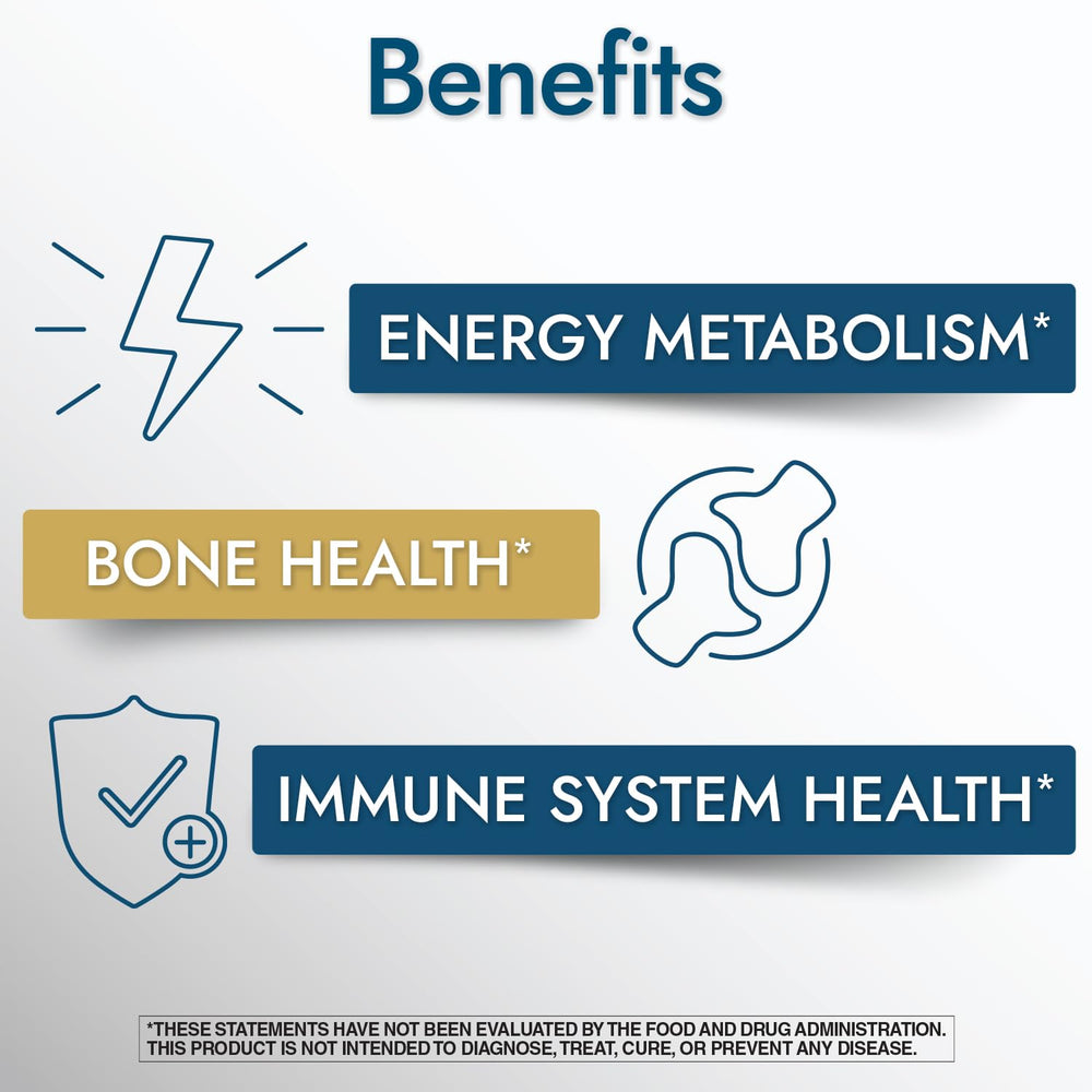 Nutrition panel showing vitamins and minerals per serving