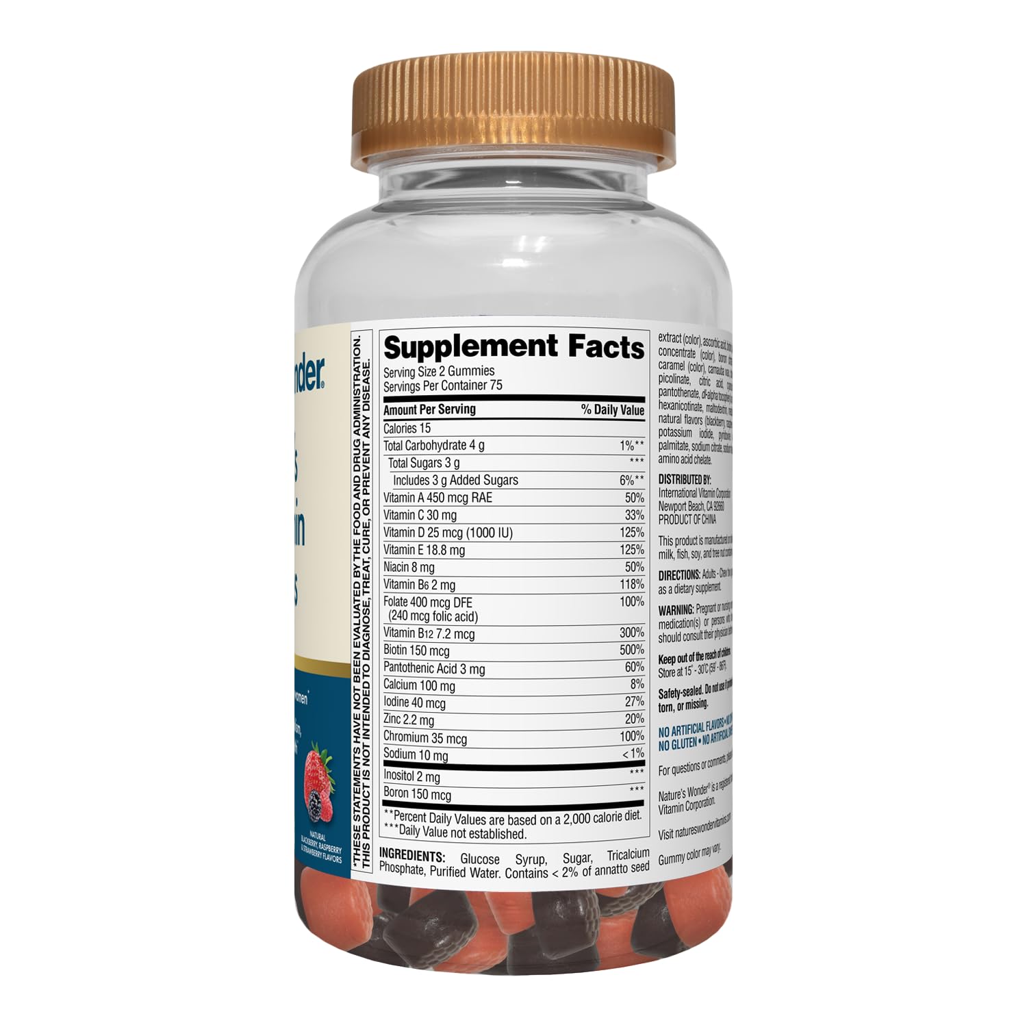 Serving two gummies per day illustration