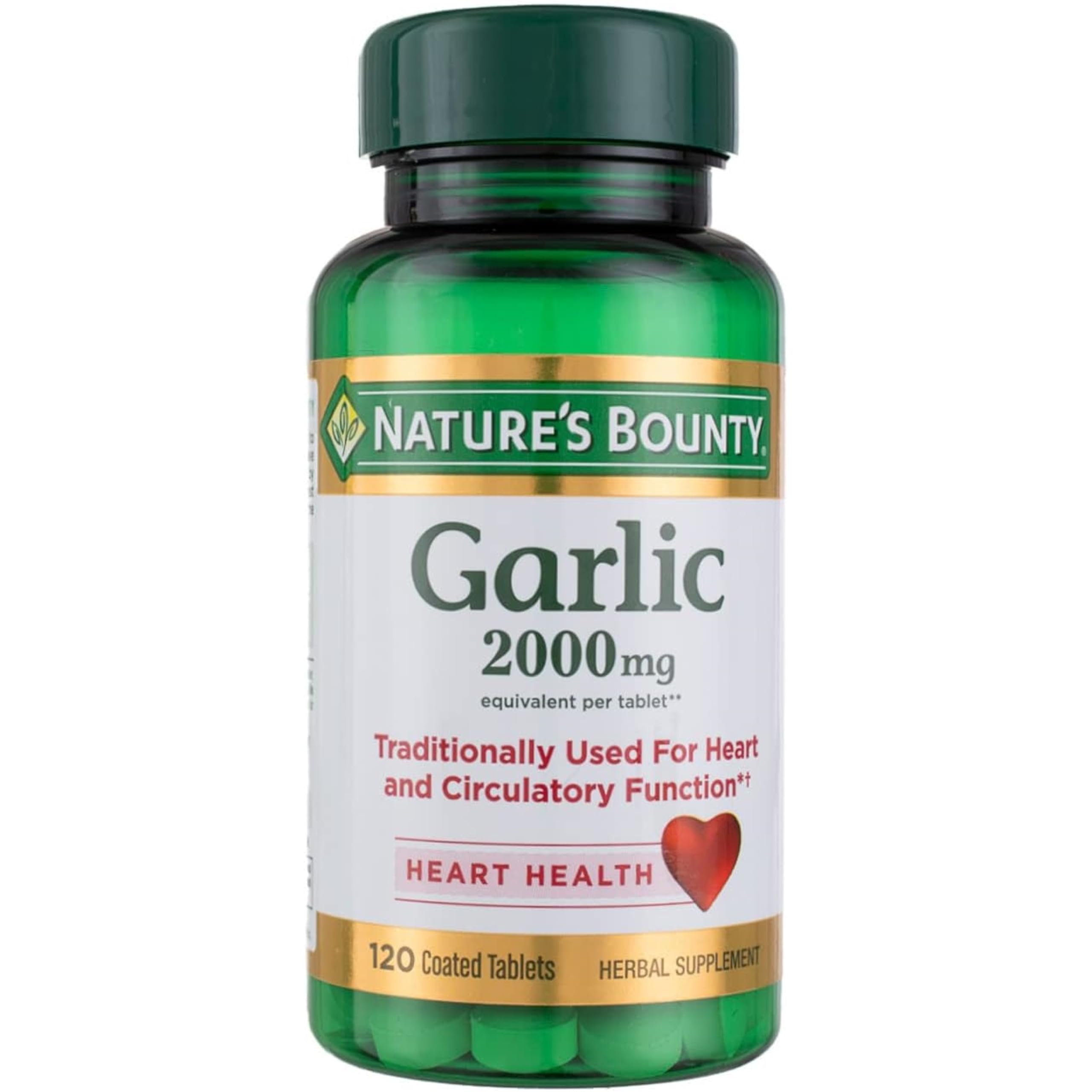 Nature's Bounty garlic bottle with seal