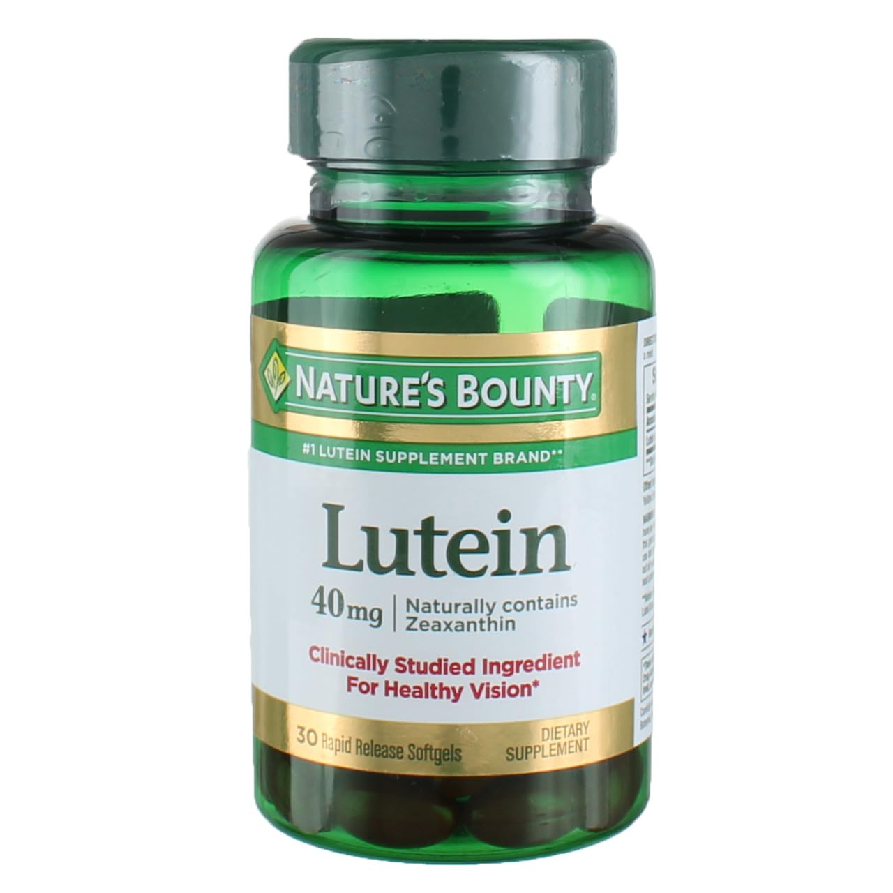 Nature's Bounty Lutein 40 mg 30-count 4-pack front packaging