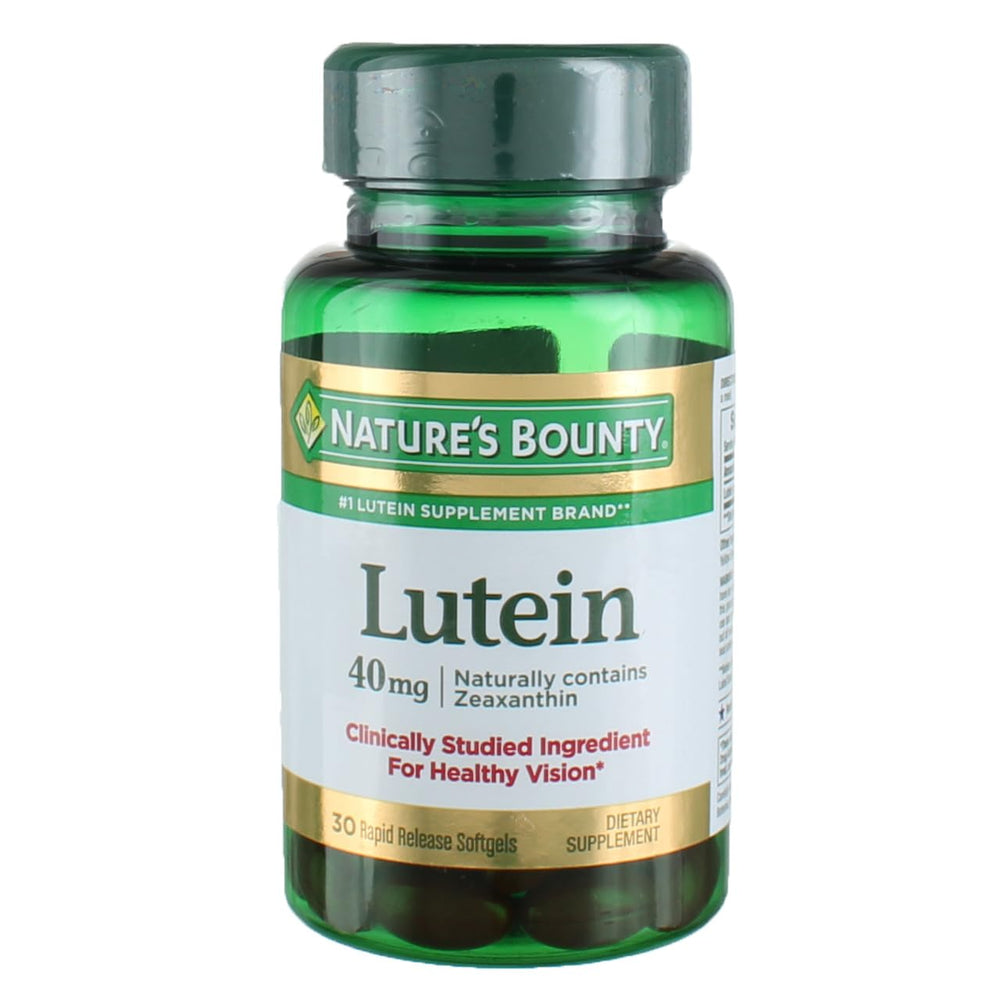 Nature's Bounty Lutein 40 mg 30-count 4-pack front packaging