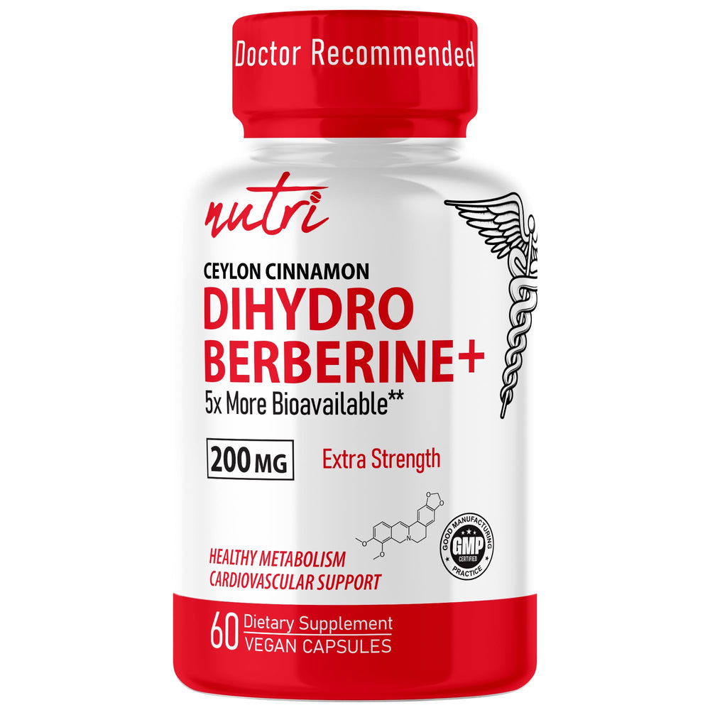 Nature's Fusions Dihydroberberine bottle with 60 capsules
