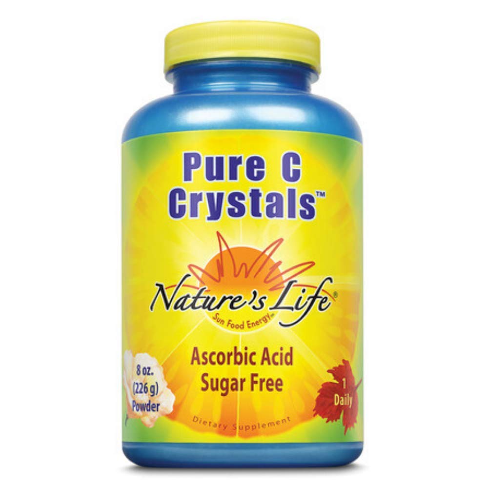 Bottle of Nature's Life Pure C Crystals, 8 oz