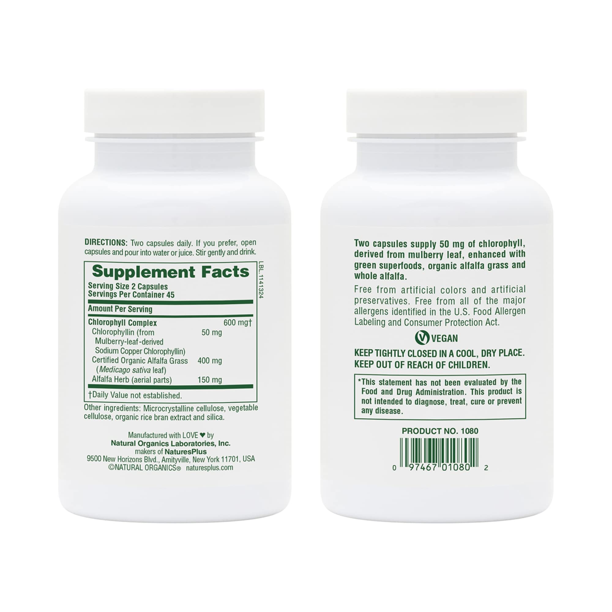 Chlorophyll Complex capsules (vegetarian)