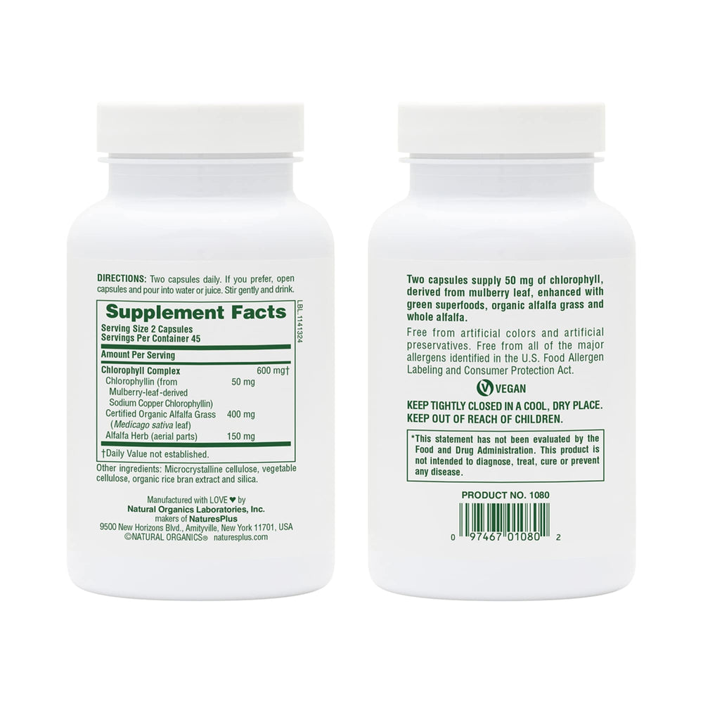 Chlorophyll Complex capsules (vegetarian)