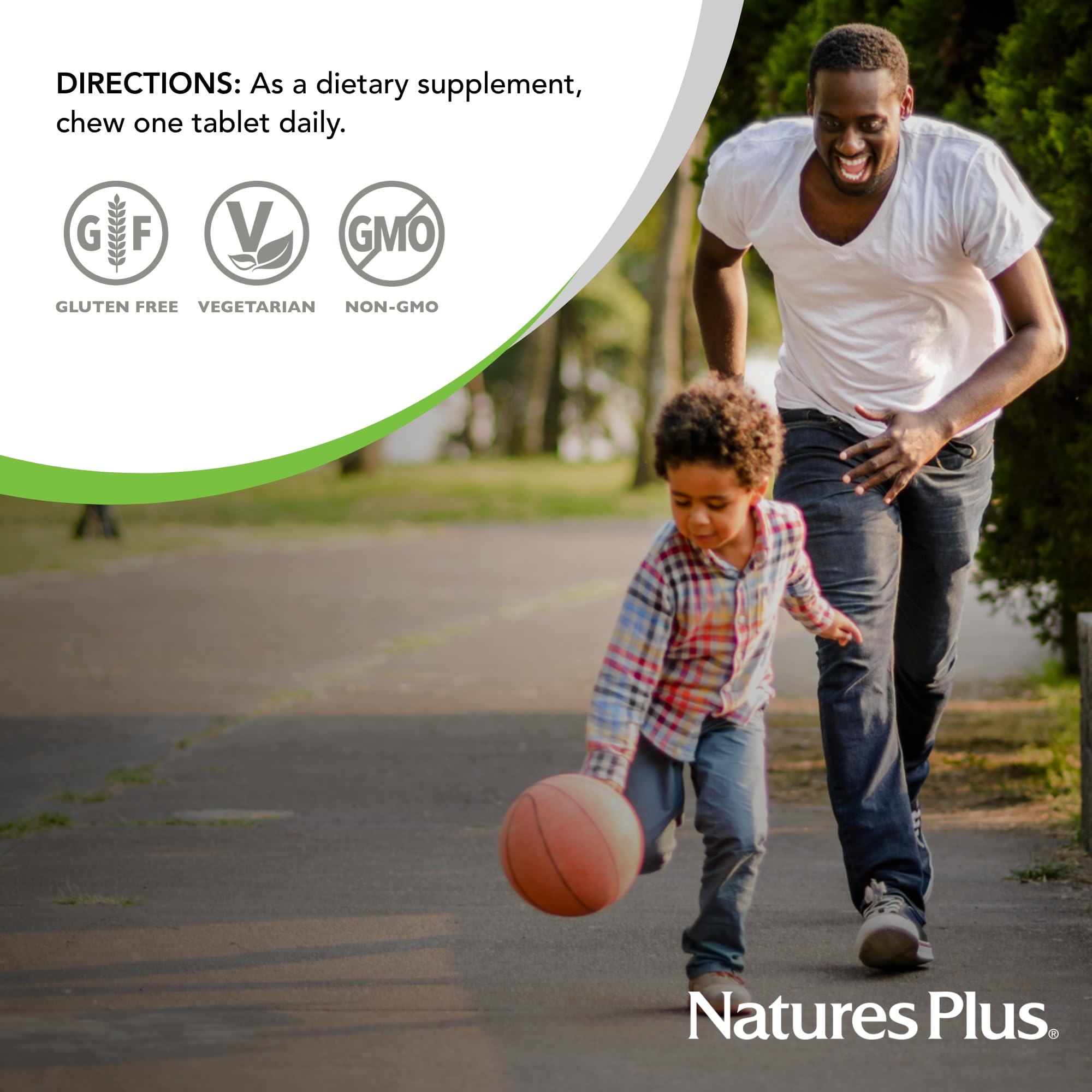 Icons indicating vegetarian, non-GMO, gluten-free and soy-free attributes