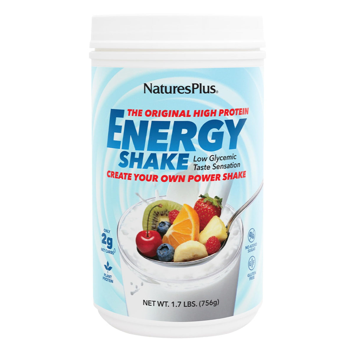 Natures Plus Energy Shake bottle front view