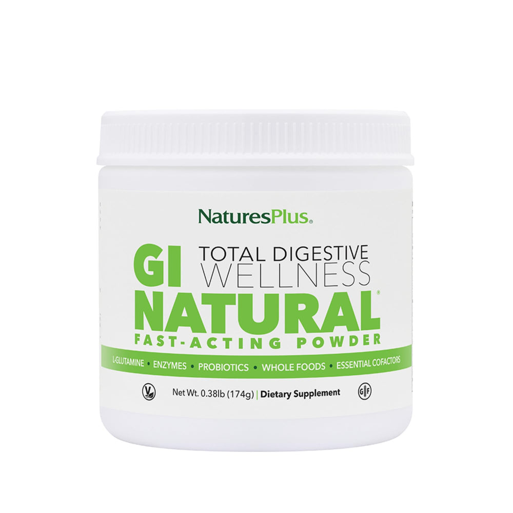 Front view of Natures Plus GI Natural Drink Powder