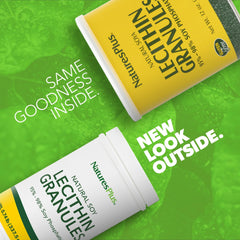 Close-up of Nature's Plus Lecithin Granules label