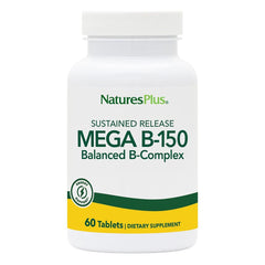 Natures Plus Mega B-150 Complex sustained-release bottle label