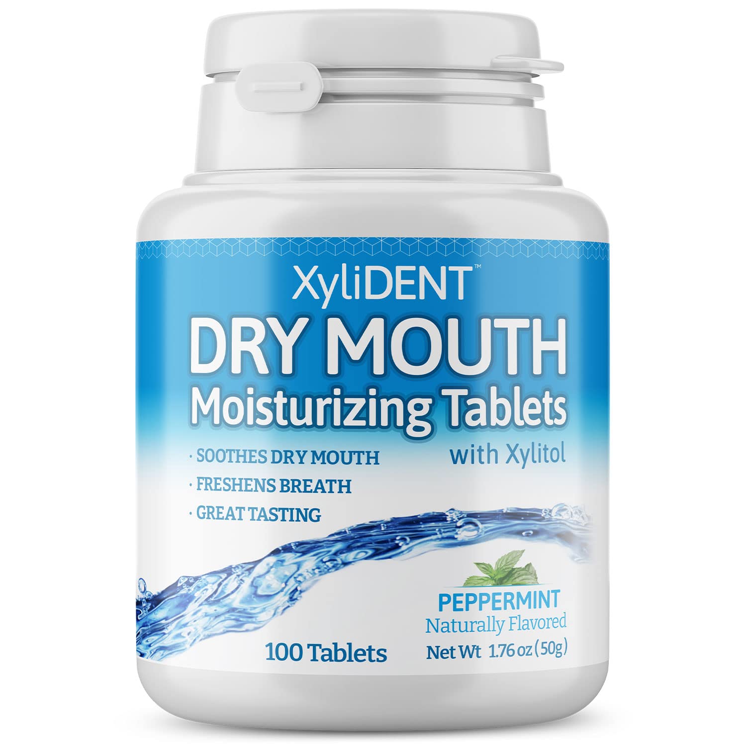 Nature's Stance XyliDENT dry mouth tablets front view