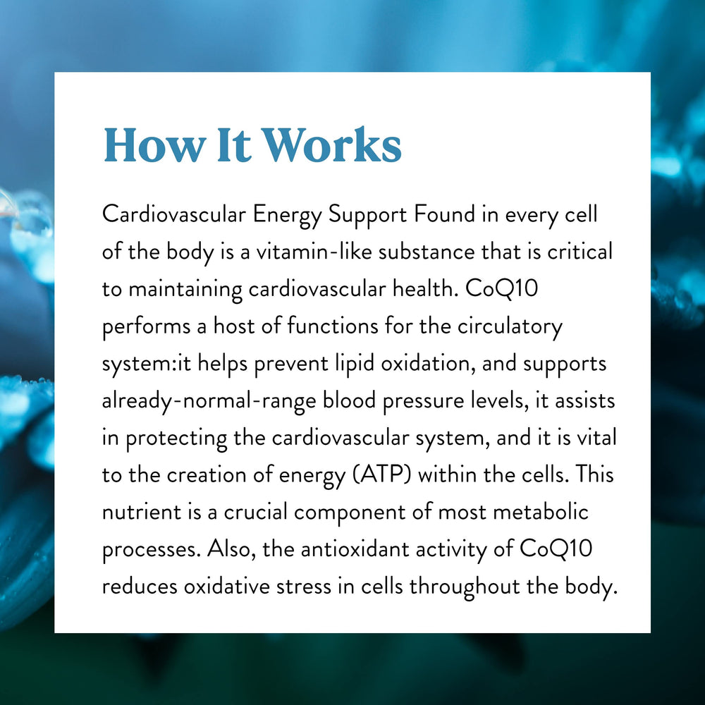 Ingredients and antioxidants emphasis of CoQ10