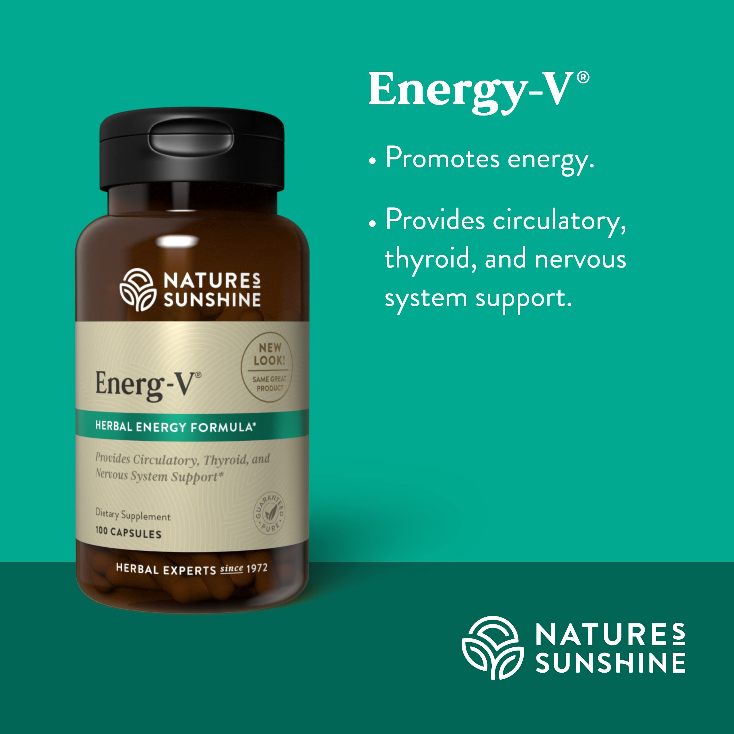 Energ-V capsules spilling from the bottle