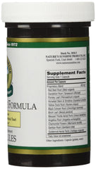 Close-up of Nature's Sunshine Liver Cleanse Formula bottle label.