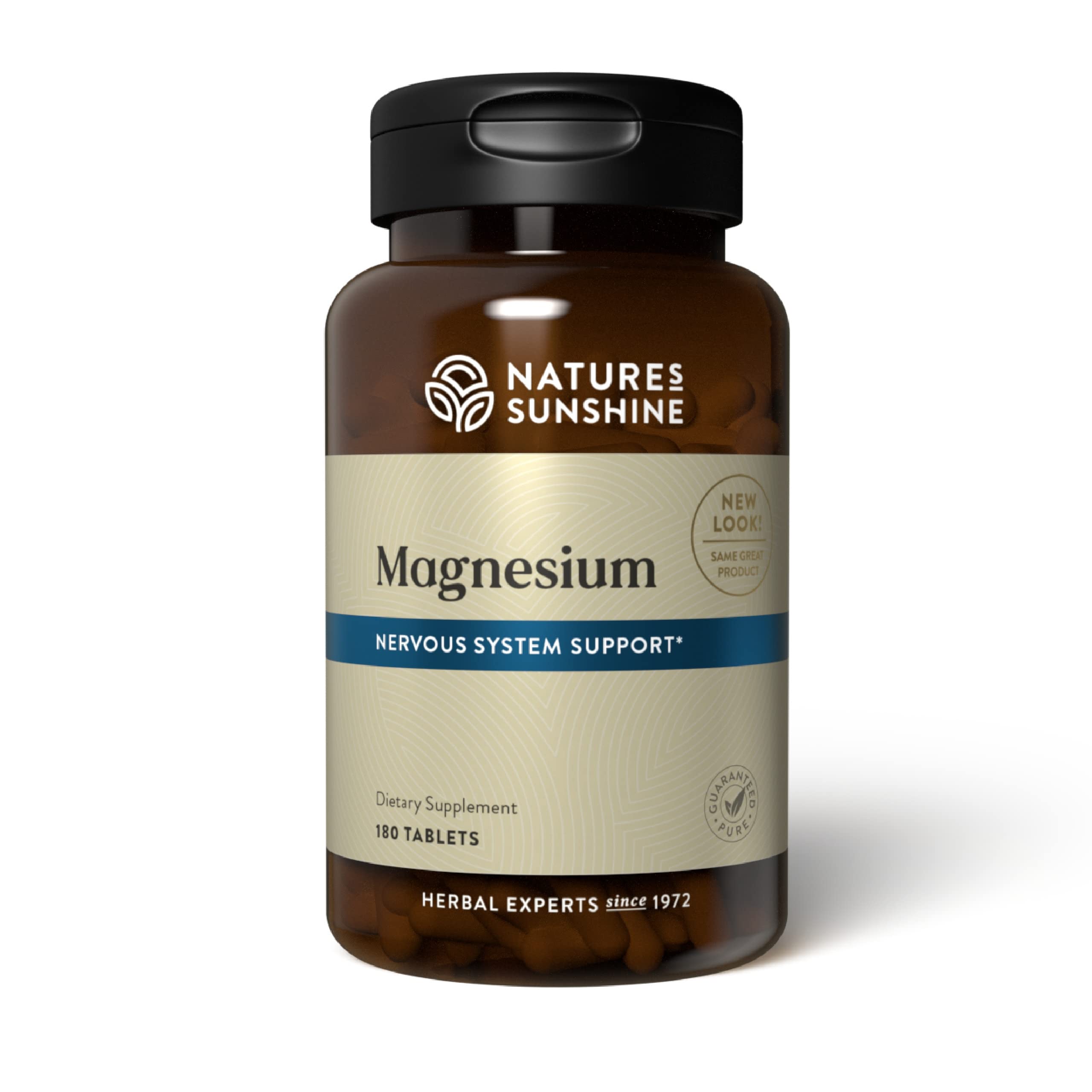 Nature's Sunshine Magnesium 250 mg 180 tablets bottle front