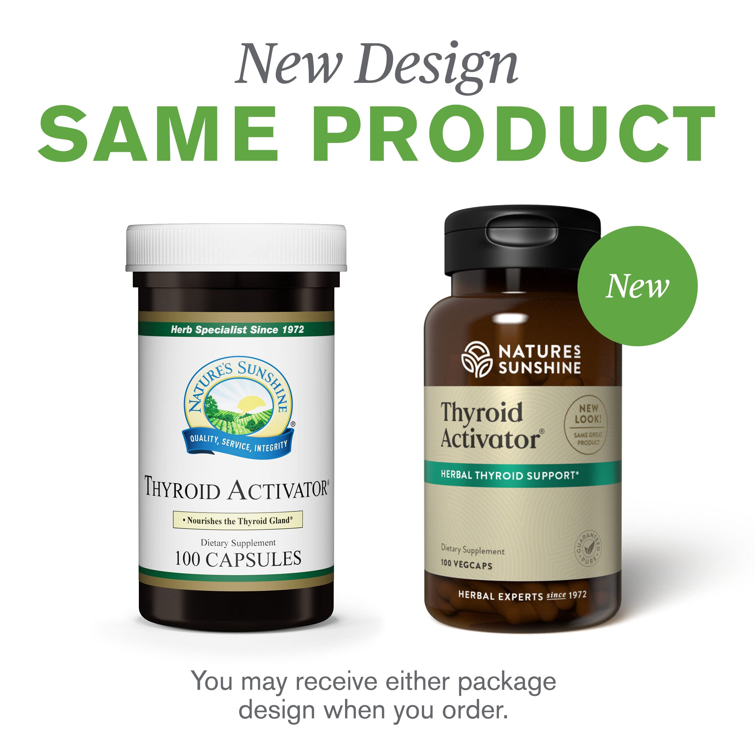 Product photography of Nature's Sunshine Thyroid Activator