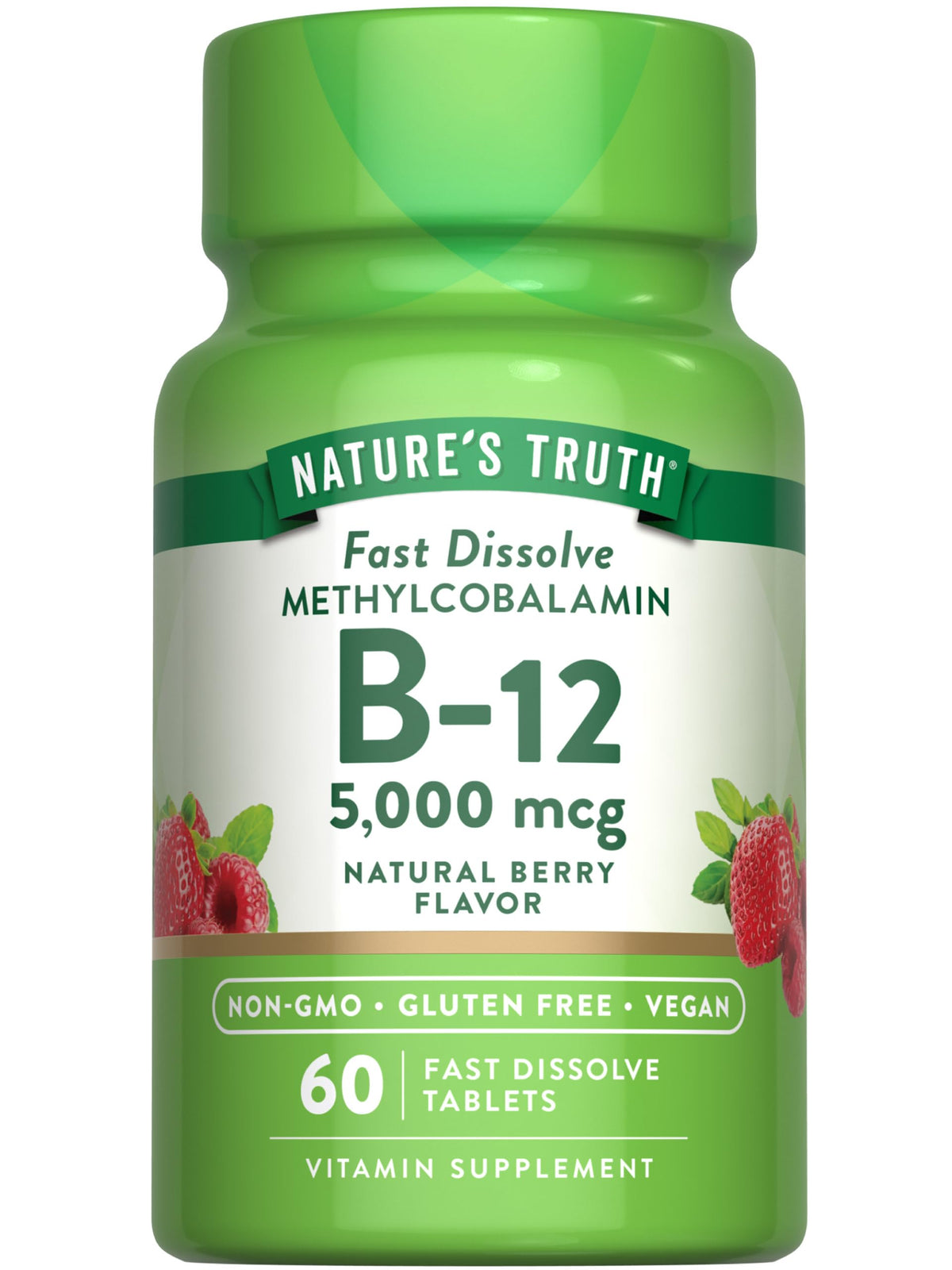 Nature's Truth Vitamin B12 5000 mcg bottle front view