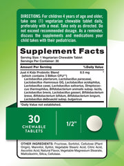 Berry flavor kid-friendly probiotic chewable tablet