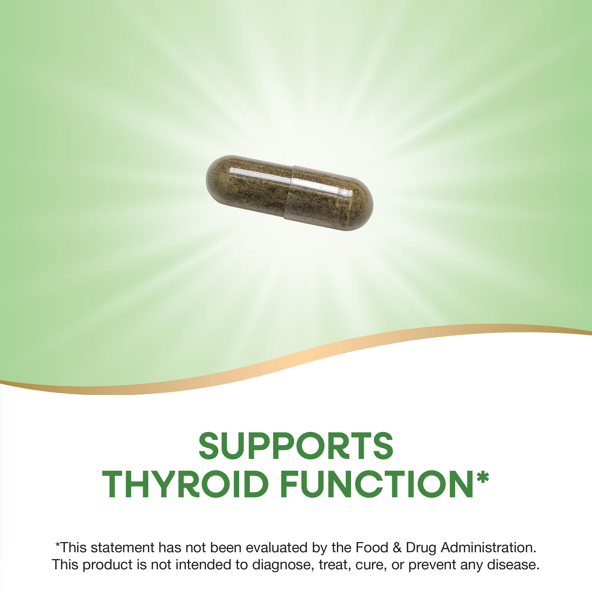 Gluten-free and vegan Nature's Way Kelp capsules