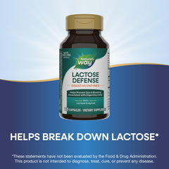 Capsule close-up showing 690 mg lactase per serving