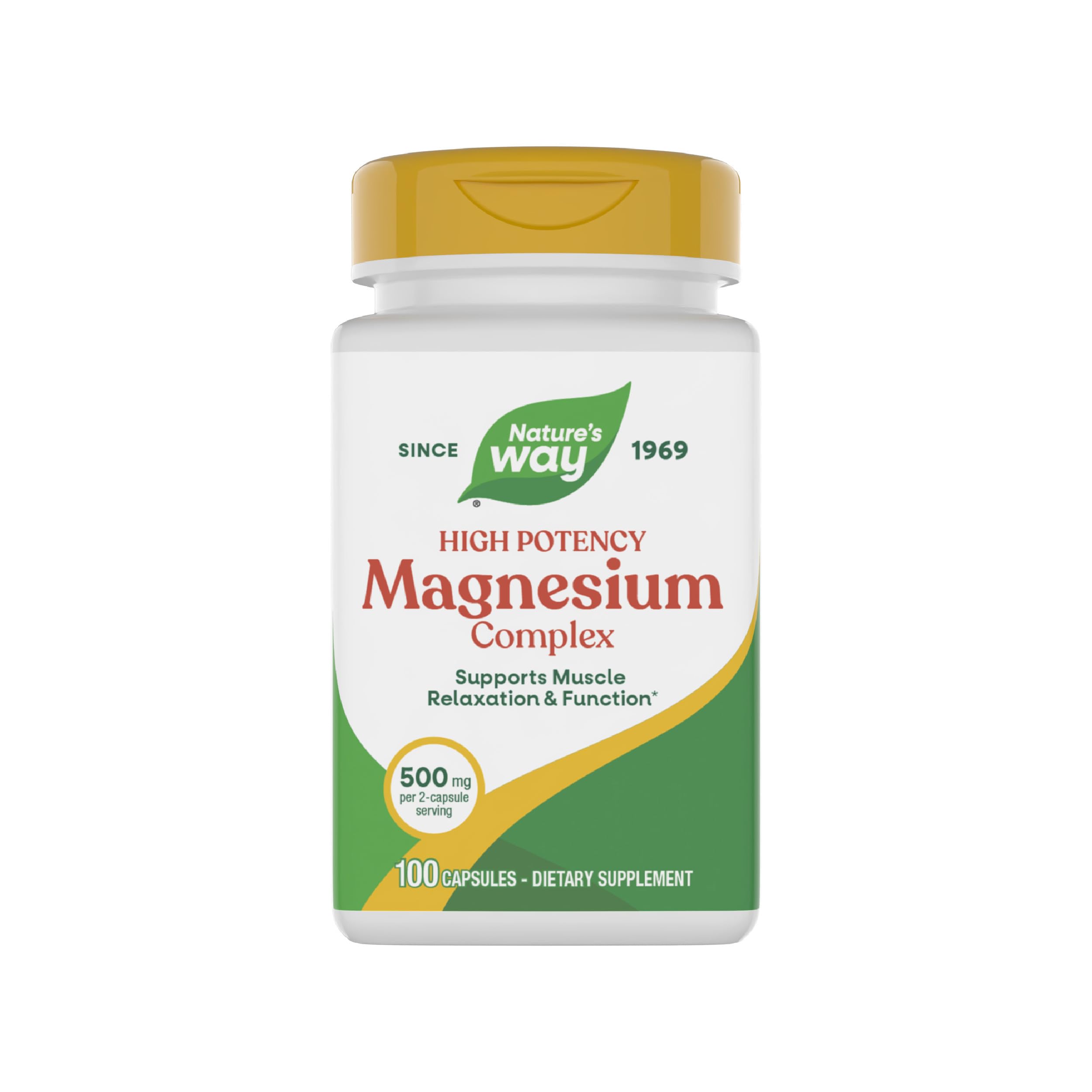 Front view of Nature's Way Magnesium Complex bottle