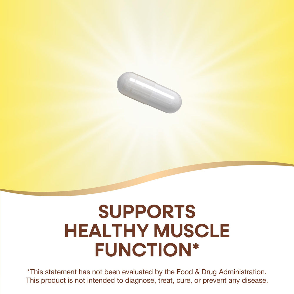 Close-up of Nature's Way Magnesium Complex capsules