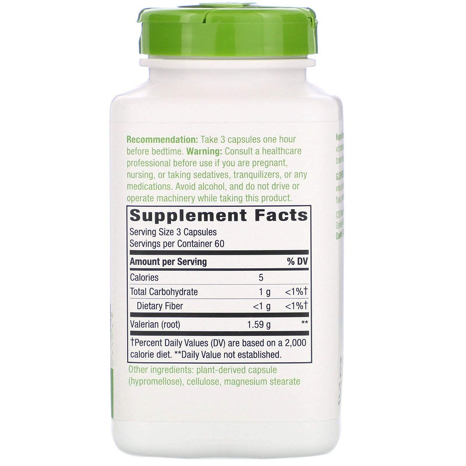 Nature's Way Valerian Root 1,590 mg - two bottles, 360 vegan capsules total - image 2