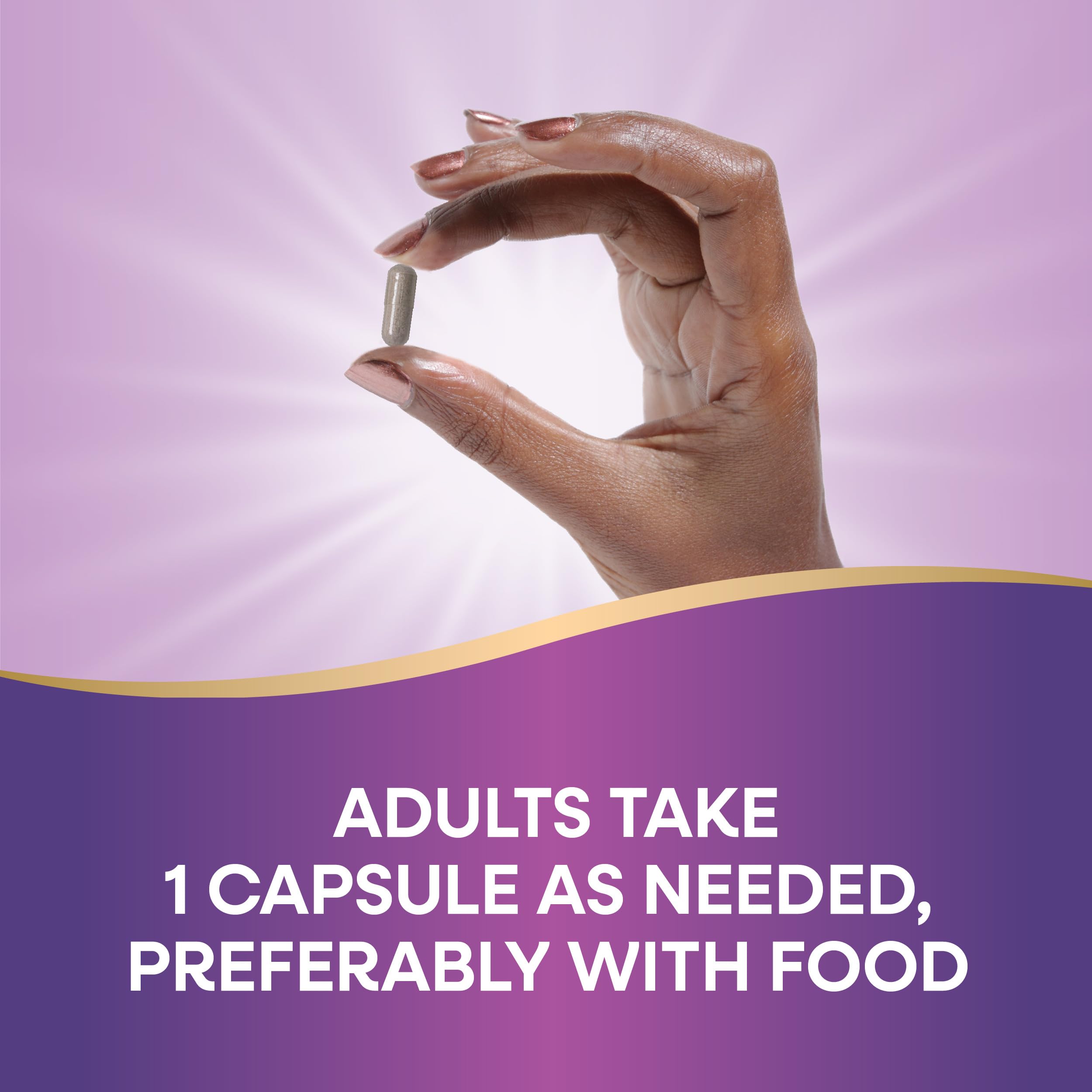 Close-up of capsules and bottle labeling