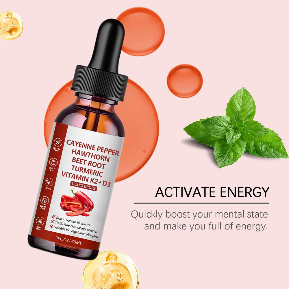 Cayenne Pepper Drops packaging and label