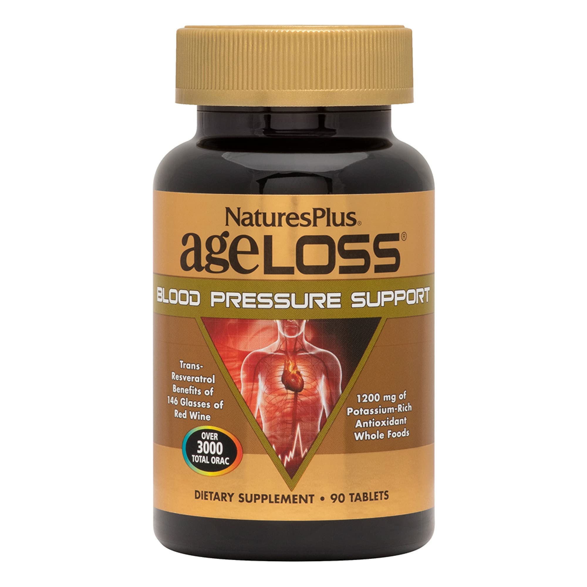 NaturesPlus AgeLoss Blood Pressure Support bottle label