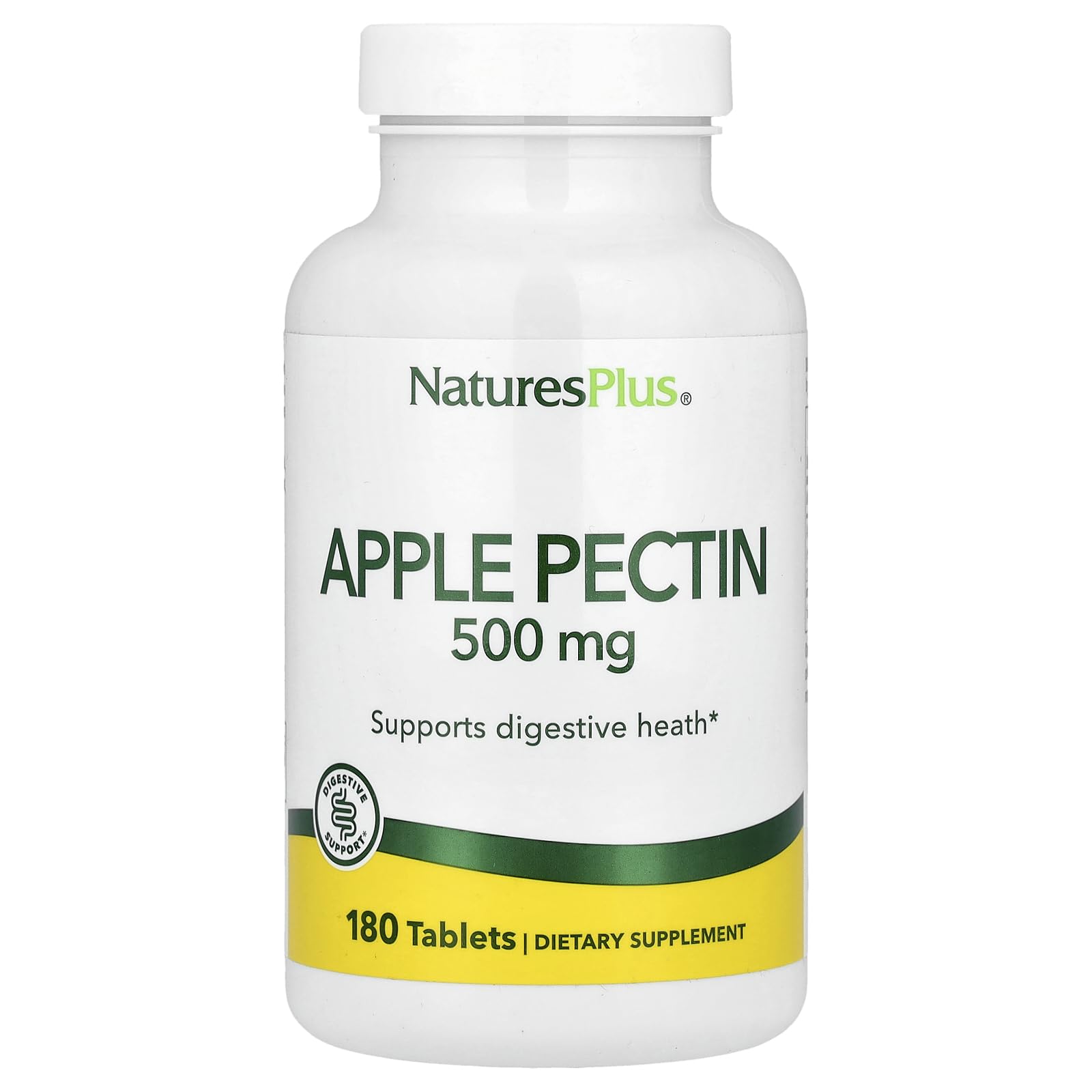 NaturesPlus Apple Pectin 500 mg bottle - front view