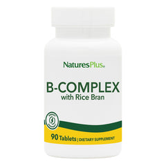 NaturesPlus B-Complex with Rice Bran bottle label