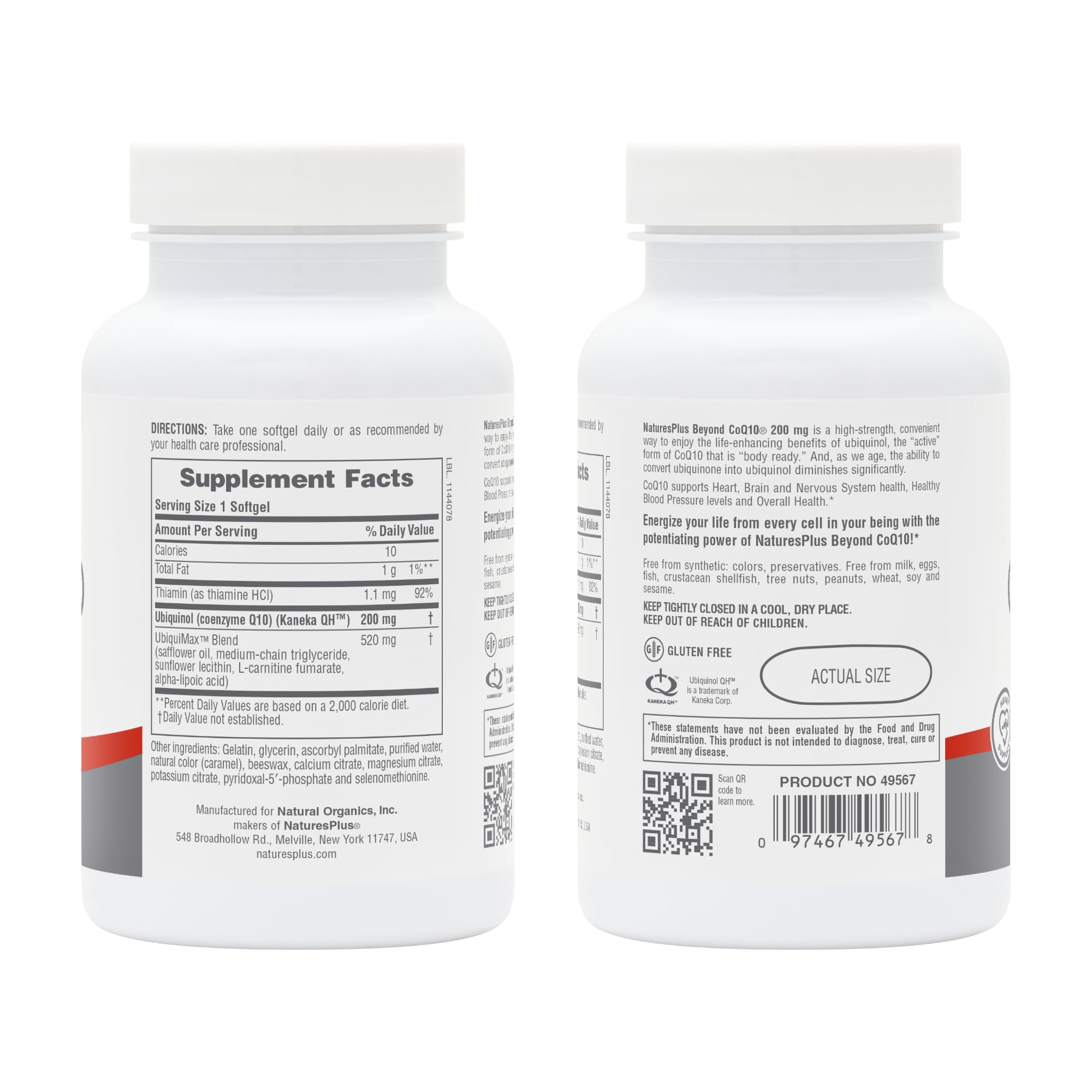 Premium design of NaturesPlus Beyond CoQ10 product