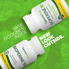 Close-up of Bioperine 10 capsules