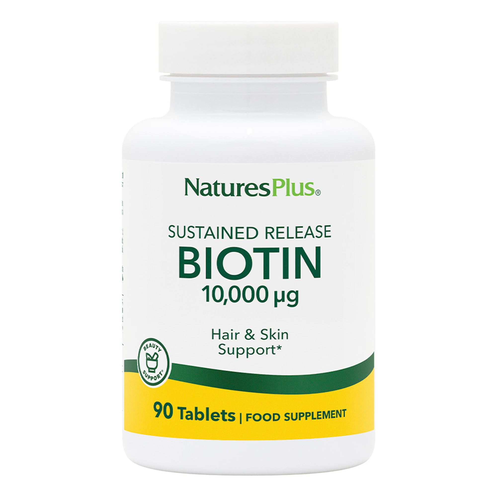 Front view of NaturesPlus Biotin Sustained Release bottle