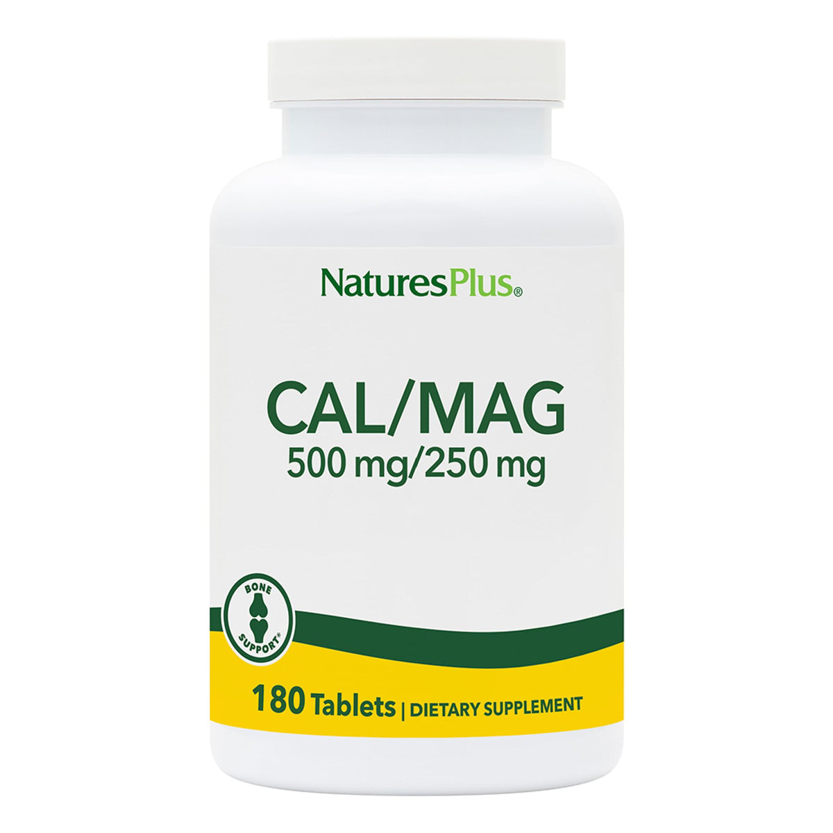 NaturesPlus Cal/Mag bottle label on white background