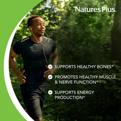 NaturesPlus Cal/Mag bottle with product packaging