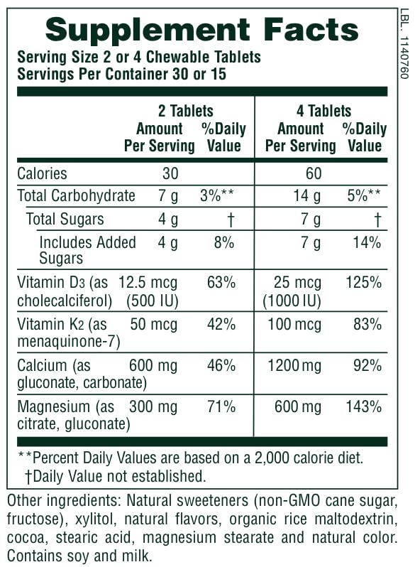 Bottle infographic indicating 30 servings per bottle
