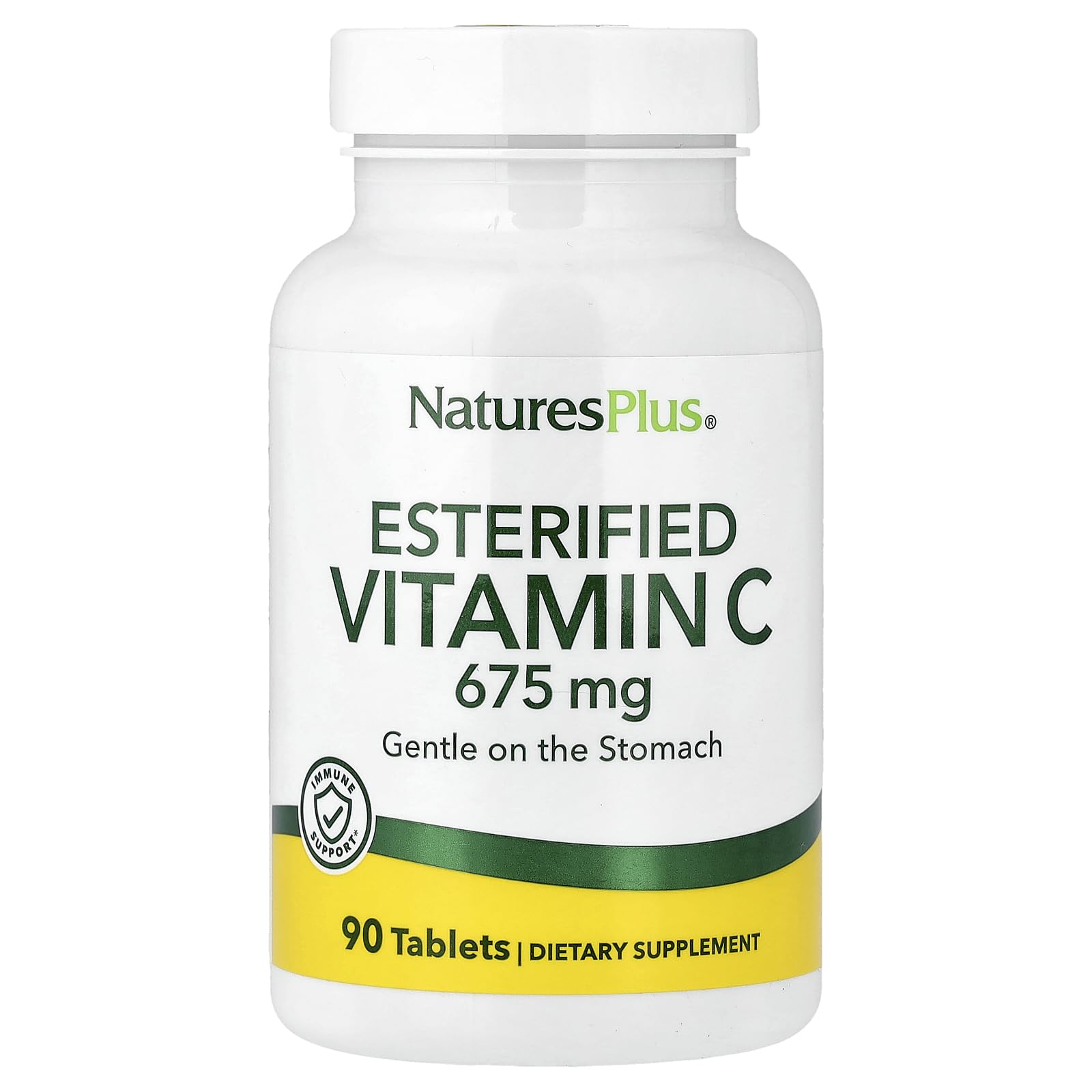 NaturesPlus Esterified Vitamin C bottle with 90 tablets