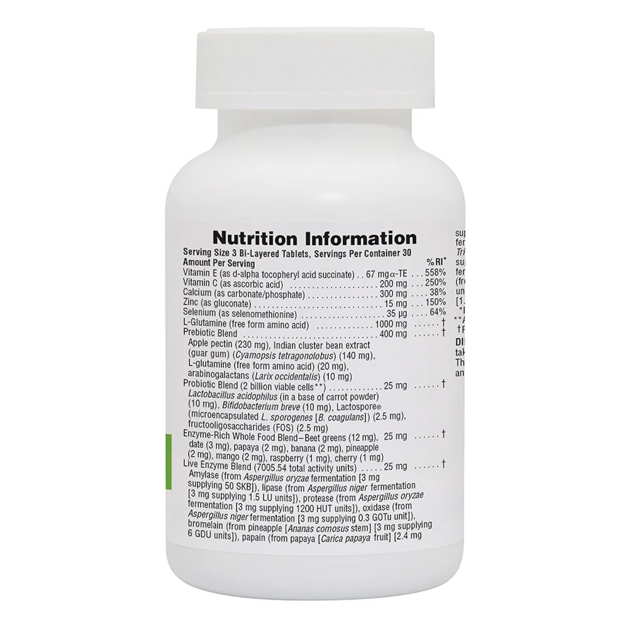 Close-up of L-glutamine ingredient in Nature's Plus GI Natural Total Digestive Wellness