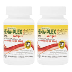 NaturesPlus Hema-Plex Iron 2-pack front view