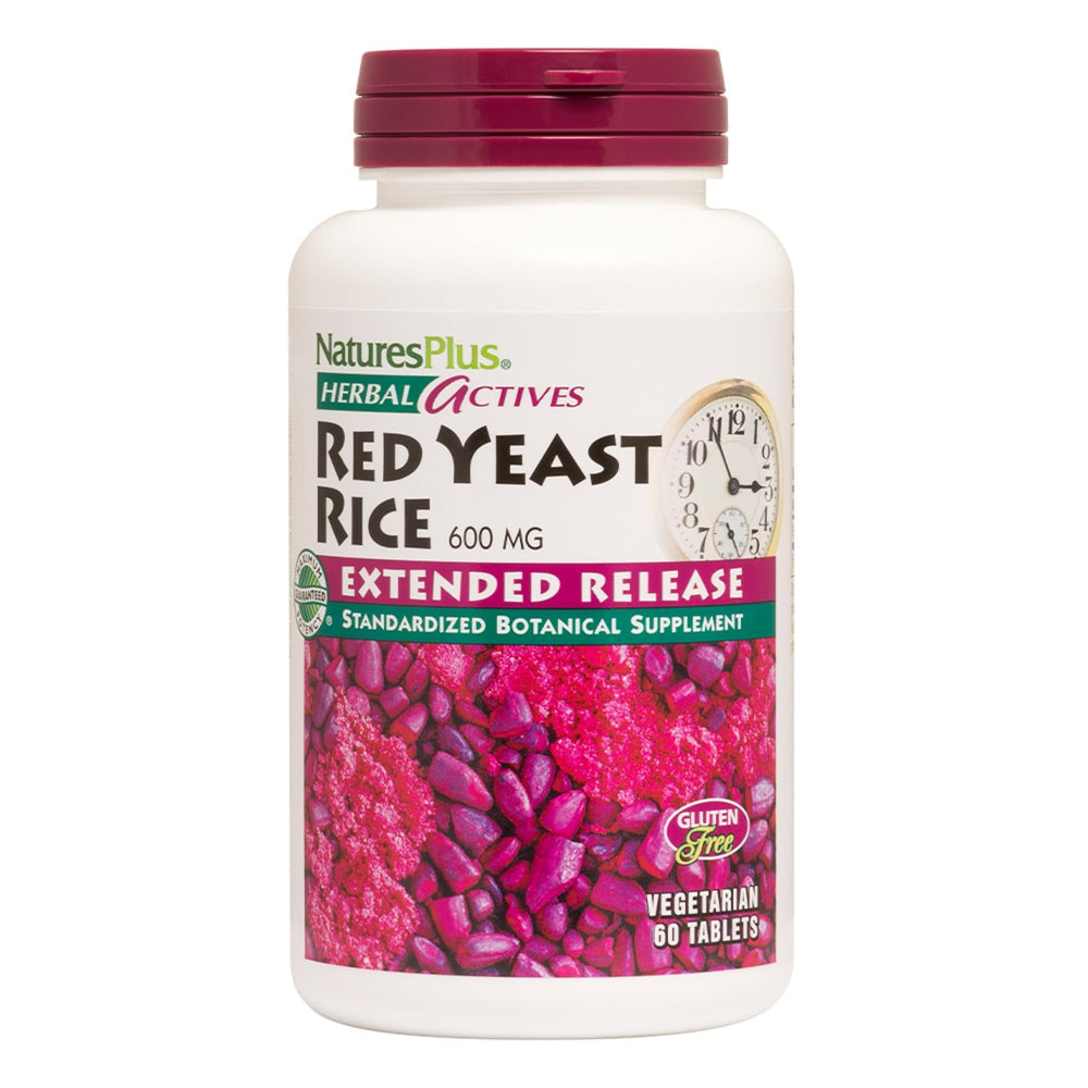 Hero image of NaturesPlus Herbal Actives Red Yeast Rice Extended Release 600mg 60 vegan tablets